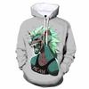 Felpa con cappuccio Hip Hop Stampa 3D Motivo Animale Invernale Bestia Uomo Donna Streetwear Felpa con cappuccio Giubbotti Ragazzi Ragazze Junior