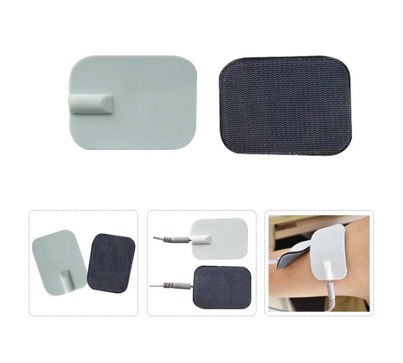 20PCS/2pcs 7*11cm EMS/TENS Reusable Replacement Rectangular Rubber Pads - Carbon Flex Electrodes Pad (large) for Microcurrent
