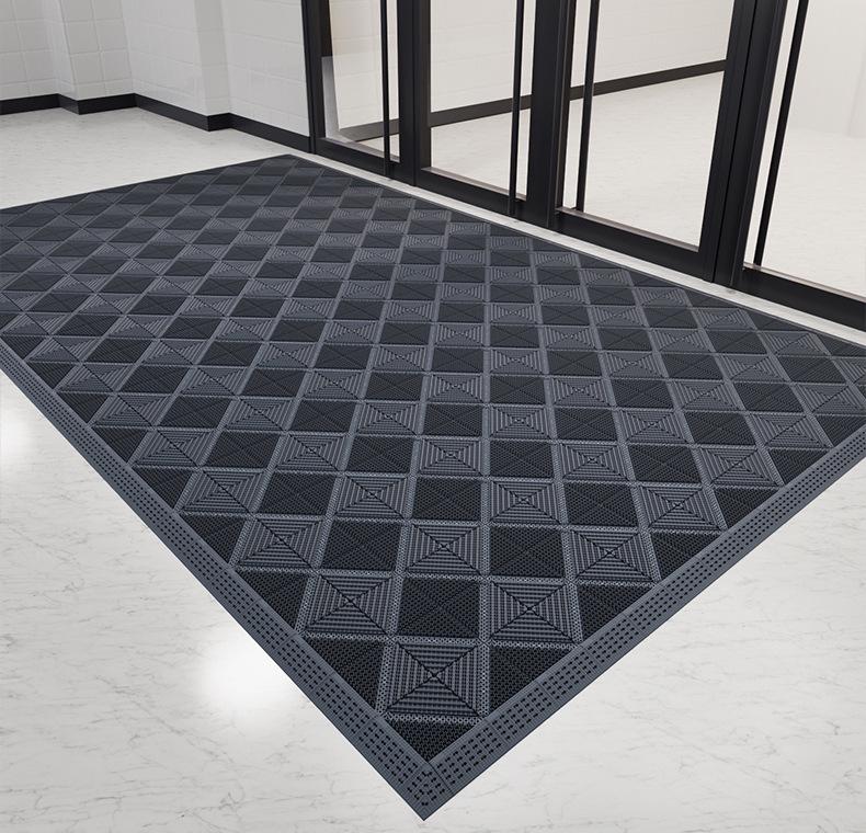 Three-in-One Anti-Slip Entrance Mat for Hotels and Malls