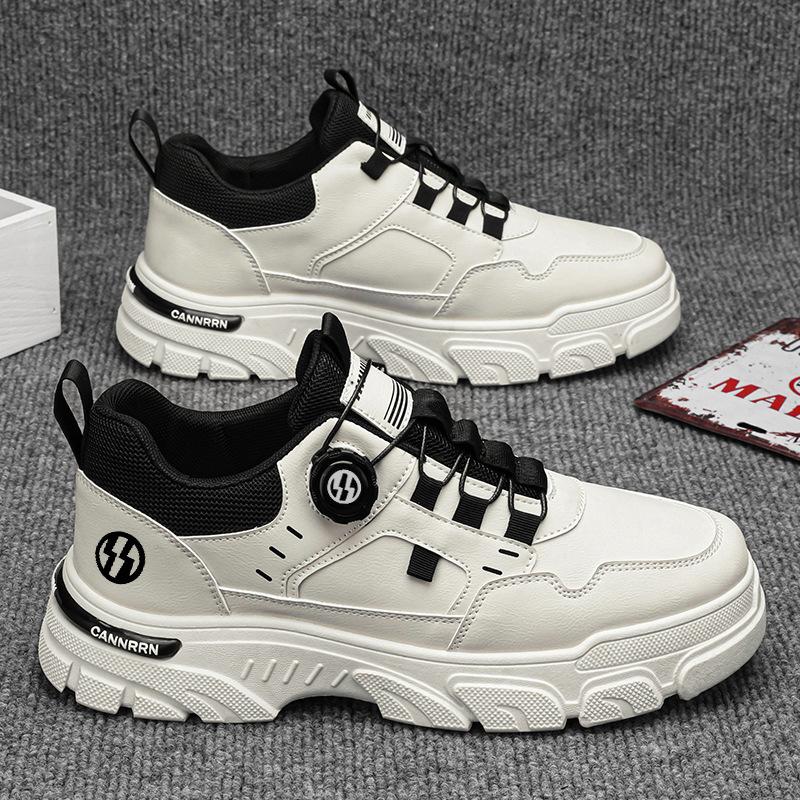 

Autumn new breathable shoes Martin boots thick-soled little white casual board shoes 39