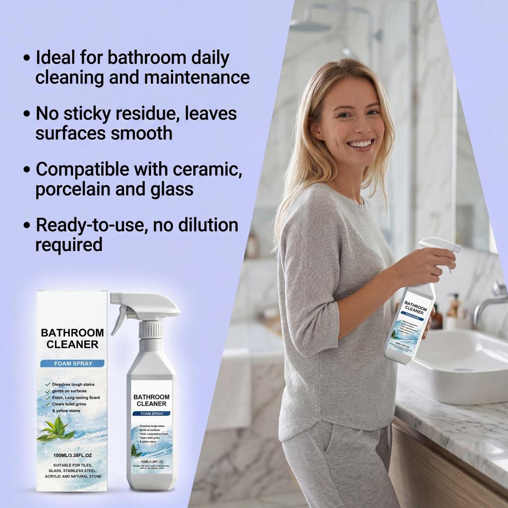 In-Stock Bathroom & Toilet Cleaner: Removes Stains & Refreshes with a Fresh Scent