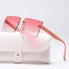 Vintage Fashion Women Sunglasses Luxury Brand Design Square Gradient UV400 Sun Glasses Trendy Mirror Lens