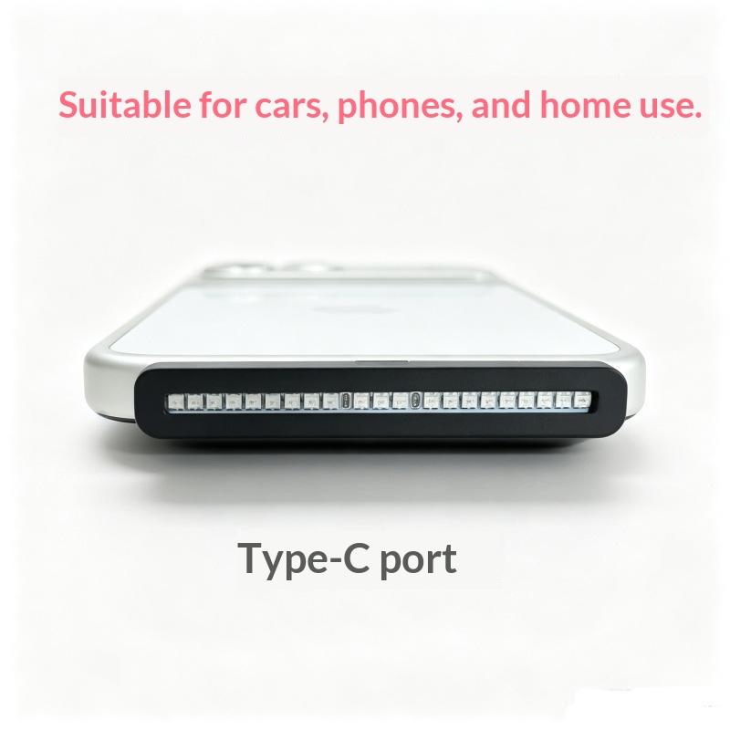 Voice Control Car Ambient Lighting Type-C Plug Play Rhythm Function LED Lights for Auto Interior Decor