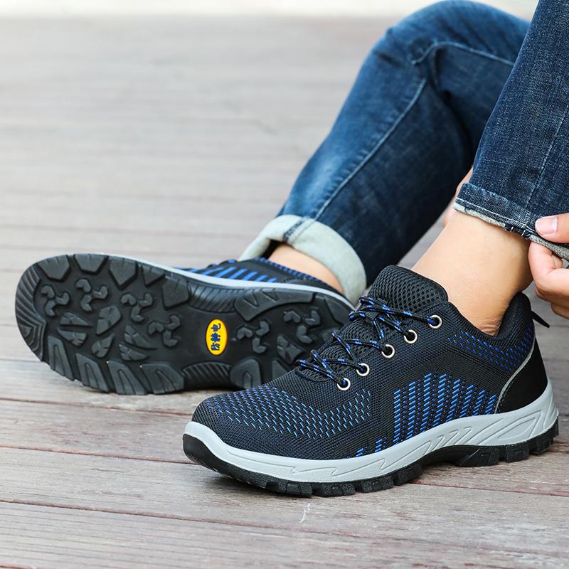 Ανδρικά Παπούτσια Ασφαλείας Μπότες με Προστατευτικό Δακτύλων Αντιστατικά Αντικραδασμικά Αντιδιατρητικά Μαλακά Ανθεκτικά Διαπνέοντα Βιομηχανικά Παπούτσια Εργασίας Εξωτερικού Χώρου