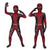Kids Deadpool Costume Cosplay Set Bodysuit with Mask Halloween Theme Party Role Play 110cm