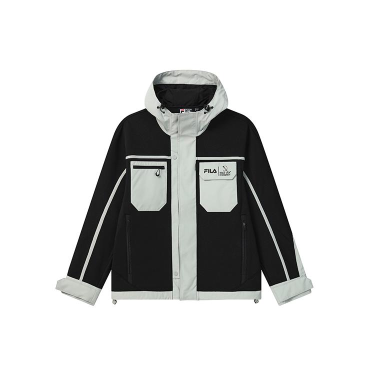 FILA Куртки Мужские Глубокий Черный С Капюшоном Умеренный Другие F11M249501F-BK XL