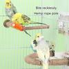 2PCS Bird Standing Perch Screw Parrot Playstand Toy Grinding Perch Birdcage Accessories Entertainment Perch Standing Toy