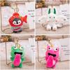 Flying Penguin Rabbit Plush Toy Keyring With Adorable Faces
