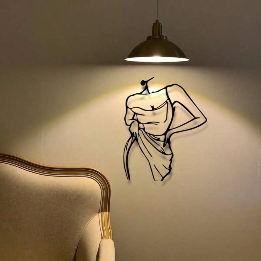 Modern Abstract Iron Wall Art Living Room Decor Contemporary Metal Sculpture