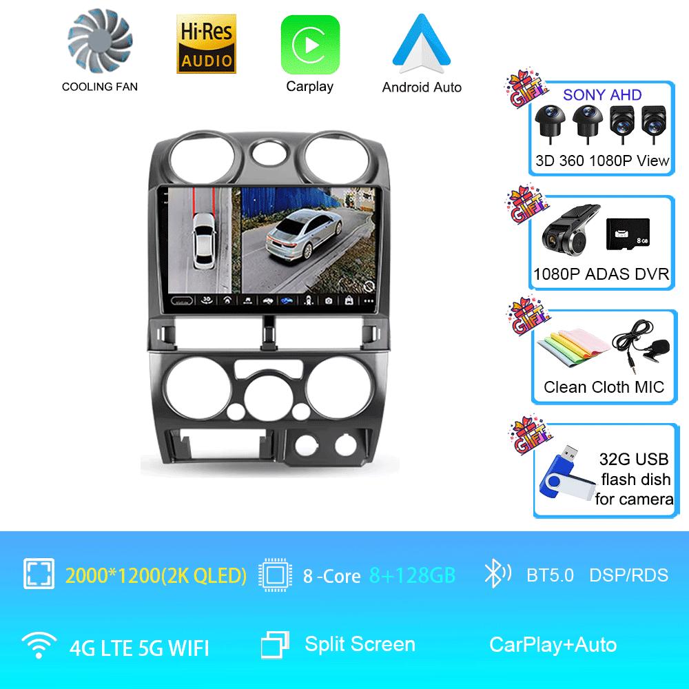 Car Radio Android 14 Carplay For Kia Cerato 3 K3 Forte 2013 2014 2015 2016 2017 2018 Auto Stereo Multimedia Player GPS Navigatio