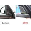 Silver Steel Rear A Post Speaker Frame Cover Trim Fit For BMW X5 F15 2014-2018