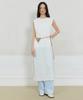 Julliapepe Sheer Layered Slit Dress (Cream)
