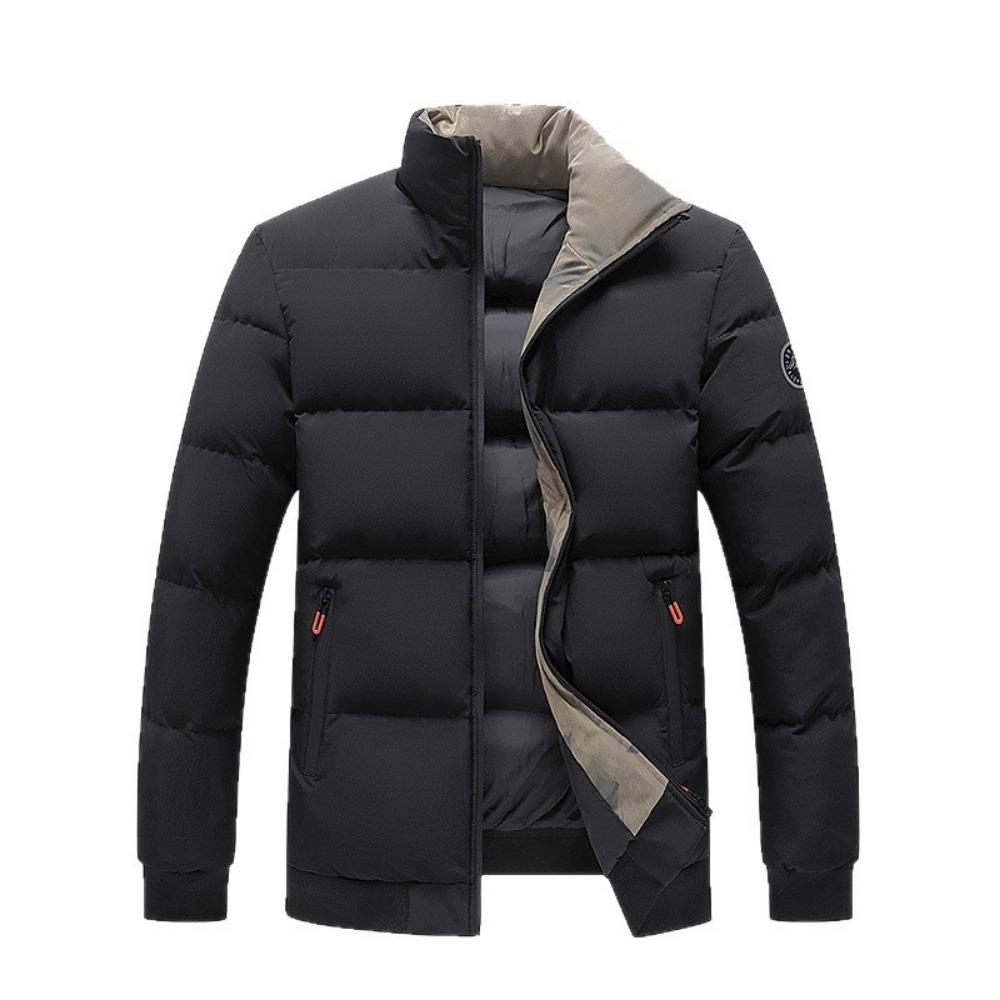 Men's cotton-padded jacket, a trendy brand, loose, thick and warm cotton-padded jacket with a high-end feel
