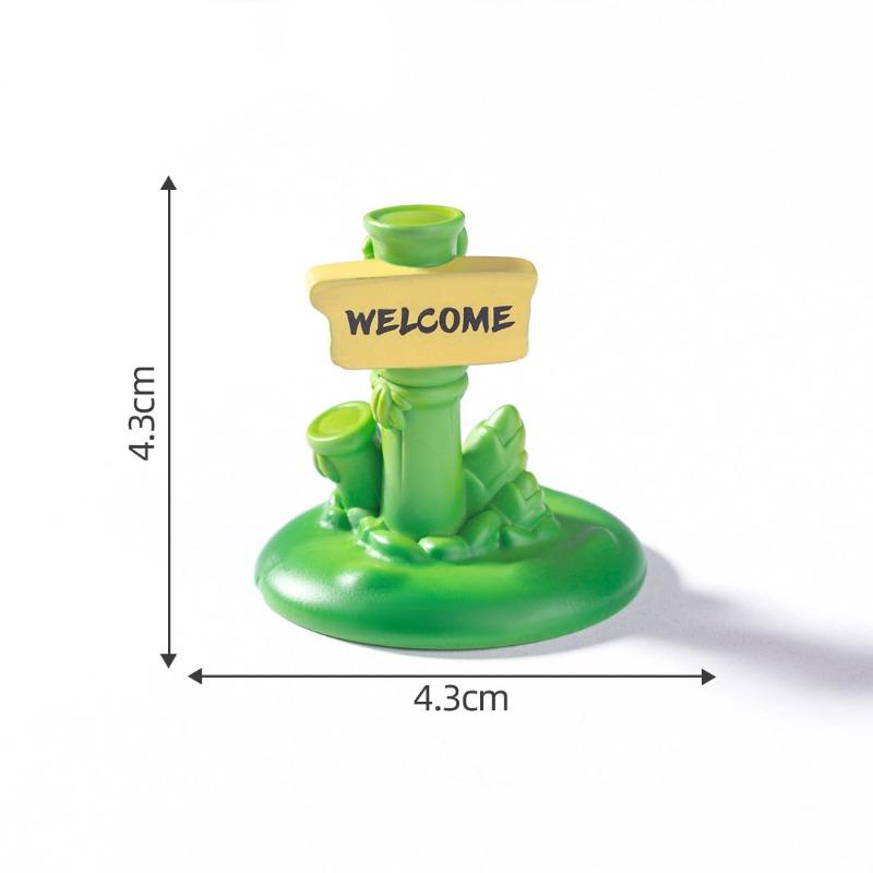Moss Micro-landscapeCute Directional Signs, Road Signs Landscaping Materials Decorative Items Accessories Mini Ornaments