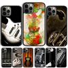 Guitar Bass Rock Strings Phone Case For iPhone 17 Air 14 15 16 13 12 Cover For Apple Pro Max 6S Plus Coque