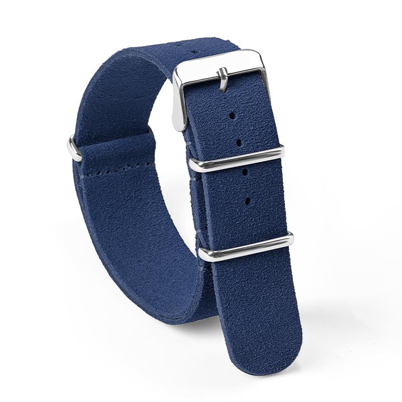 

Suede Leather Strap 22mm 20mm Universal Band for Seiko Watchbands Bracelet for Samsung Galaxy Watch 5 4 3 Replacement Straps 20mm синий