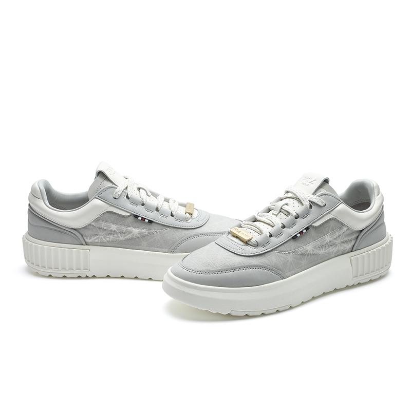 Fila Business Commuting Fashion Low-Top Sneakers Men Sneakers Dusk-Gray Snow-White F12M421210FDS