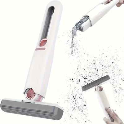 1pc Portable Mini Mop - Handheld, Foldable Design for Easy Storage & Cleaning - Ideal for Kitchen, Bathroom, Office & Outdoor Use