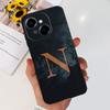 Initials Letter Pattern For Tecno Spark GO 1 Bumper Case Tecno Spark GO 2025 Soft TPU Coque Cover Capas Silicone Funda