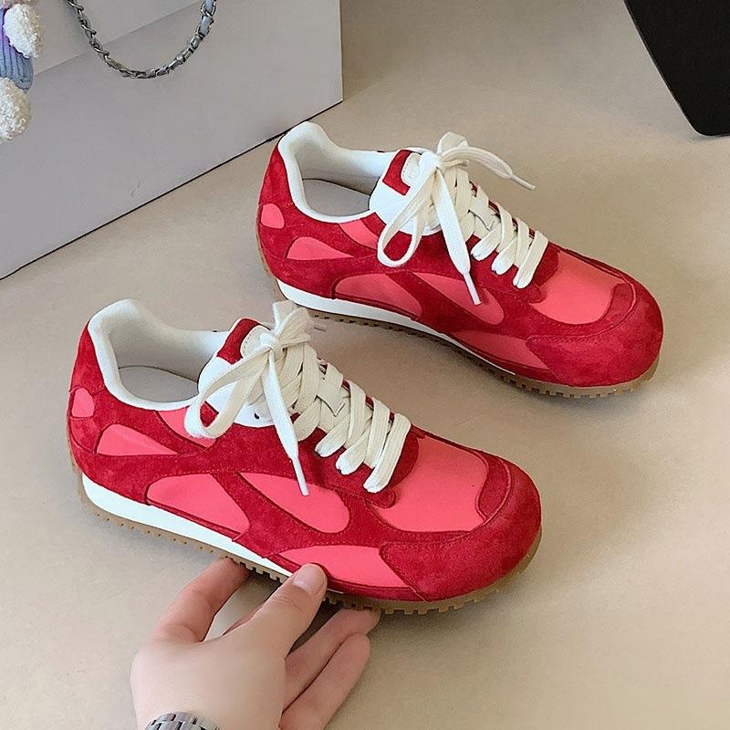 Fashion Color Matching German Training Shoes Women's 2025 New Retro Versatile Comfortable and Light Casual Sports Forrest Gump Shoes