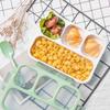 1000ML Lattice Lunch Box High Capacity Leakproof Portable Food Container Travel Camping Office School Healthy Material Bento Box