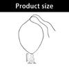 Stylish Functional Gourd Comb Shaped Necklace High Glossy Stainless Steel Adjustable Black String Flexible Fashion