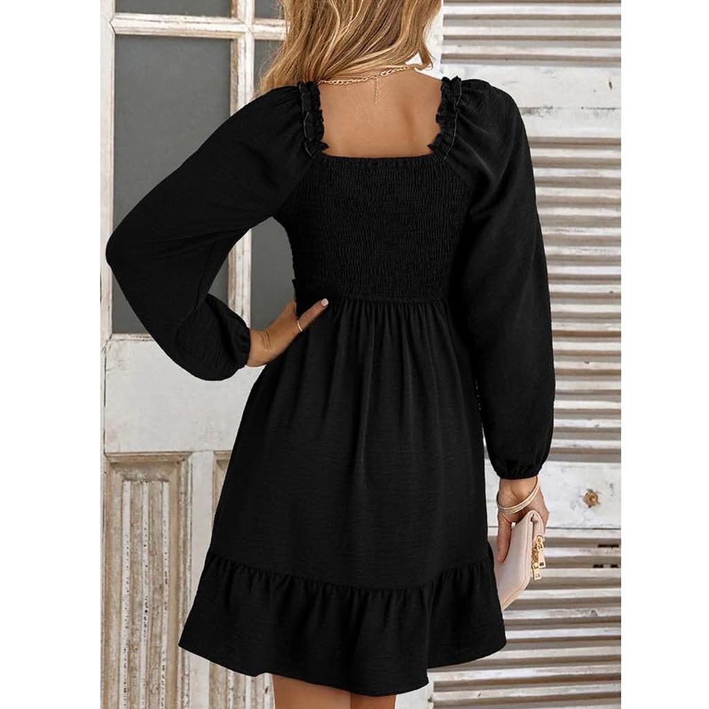 Women's Fashion Solid Color Casual Dress