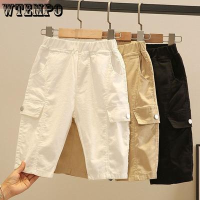 Boys' Summer Shorts Children's Stylish Thin Casual Mid Length Pants Summer Cropped Pants Trend