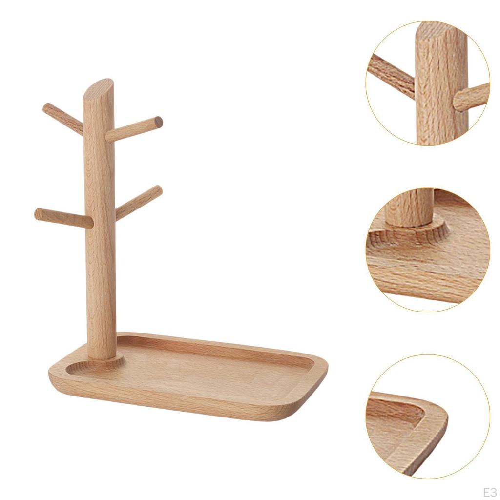 Dřevěný odkladač na klíče, výstavní miska, středový prvek, domácí dekorace, závěsný stojan, držák na šperky