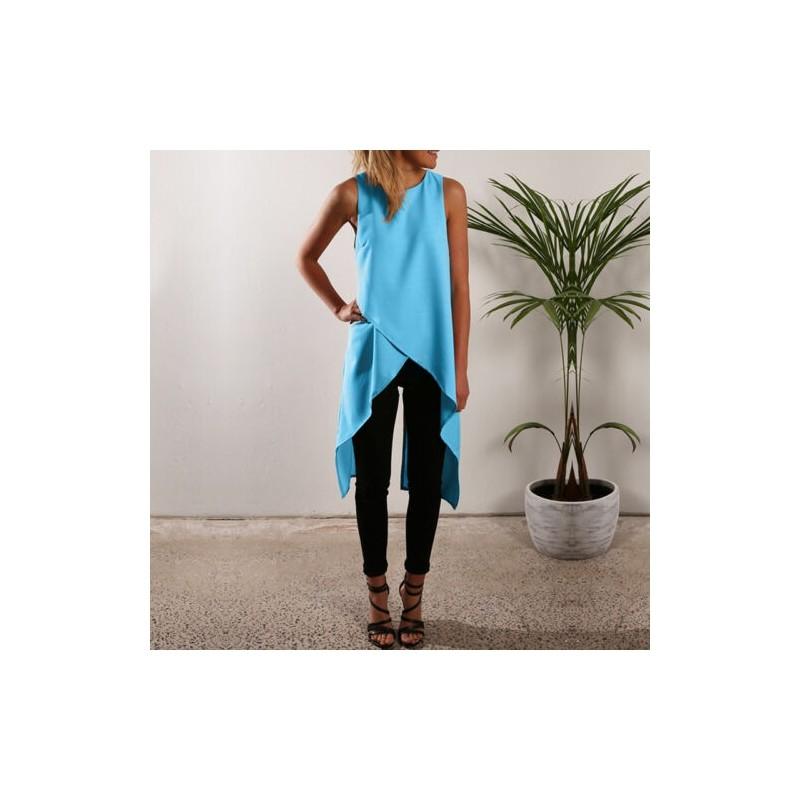 Damen Rmellos Longshirt Sommer Westen Tank Bluse Hemd Shirt Tunika Oberteil Top In Premium Quality For Effortless Versatility And Timeless Style