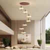 Song Dynasty Aesthetic Rotating Chandelier: Chinese Style Decorative Lighting for High Ceilings
