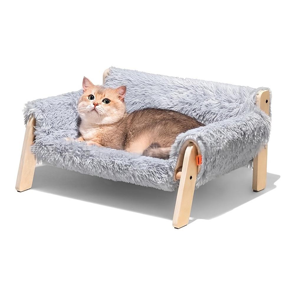 Raised Cat Bed with Removable Mattress Cover Pet Sofa Lounging Bed Pet Couch Bed Suitable for Kitty Puppy Or Small/Medium Animal