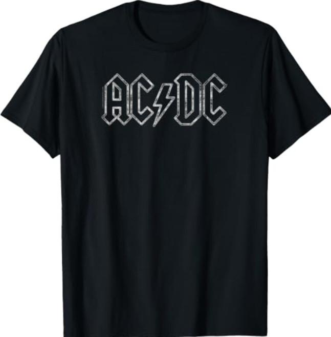 AC/DC Rock Music Band Jagged Logo T-Shirt