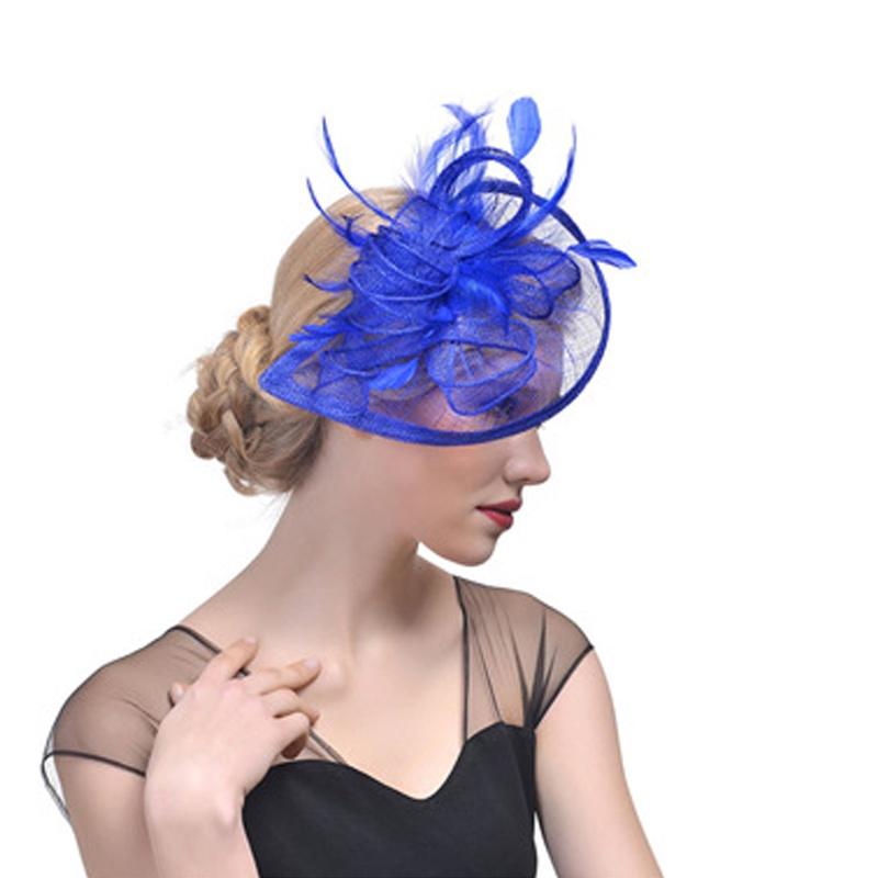 Ethereal Fairytale Silk Flower Feather Headpiece For Women