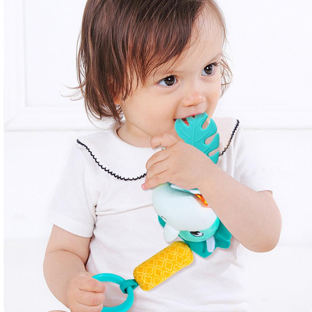 Baby Rattles Hanging Toys for Car Seat Crib Stroller Gym Montessori Sensory Plush Toys for Baby 0-12 Months with Teether Newborn