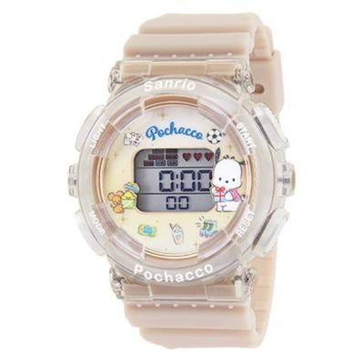 J-AXIS Unisex CR3C0003-PC (Sanrio Digitaluhr Pochacco Sonnenflamme) Sehen