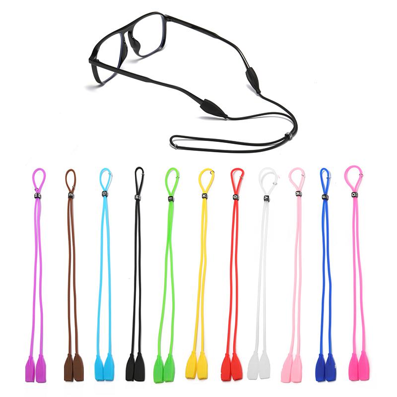 5 Pieces Per Set Adjustable Elastic Glasses Strap Soft Anti-slip Silicone Eyeglasses Rope High Quality Eyewear Lanyards