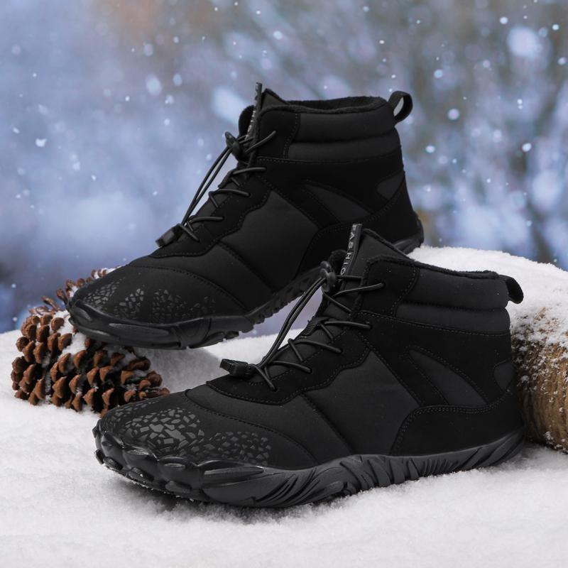 Winter Snowboots Mannen Vrouwen Warm Houden Sport Katoenen Schoenen Outdoor Wandelschoenen Pluche Hoge Enkellaarsjes Man Blote Voeten Sneeuw Sneakers