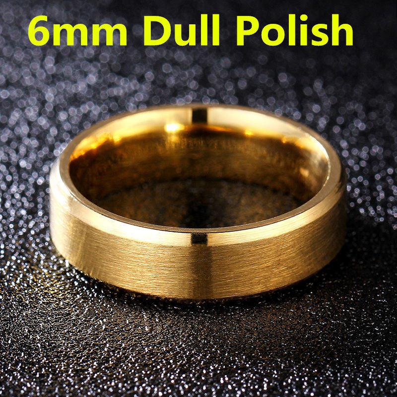 4-8mm Dull Polish Silver Color Titanium Ring For Men and Women Personalized Ring Customize Engraved