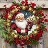 Christmas decoration sign,indoor hanging decorations,wall art,2D flat Wooden products with Santa Claus patterns,Christmas gifts for friends and family
