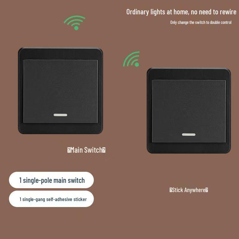 Wireless Smart Remote Master-Slave Light Switch 220V – Easy Installation