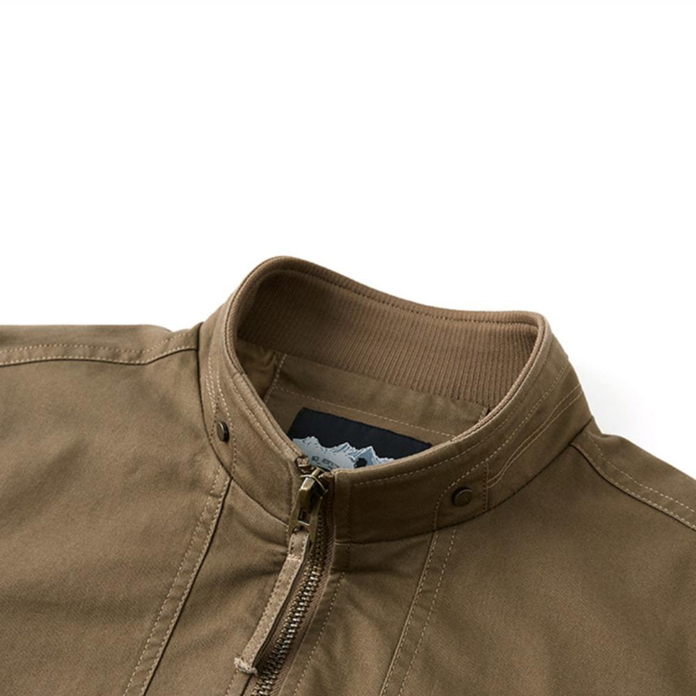 Winter Autumn 2025 New Fashion American Men's Solid Color Casual Trendy Solid Color Loose Warm Cotton Jacket Male Coats