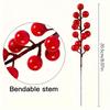 28-Pack 8" Artificial Berry Stems for DIY Crafts, Home & Wedding Decor. All-Season Fake Holly.