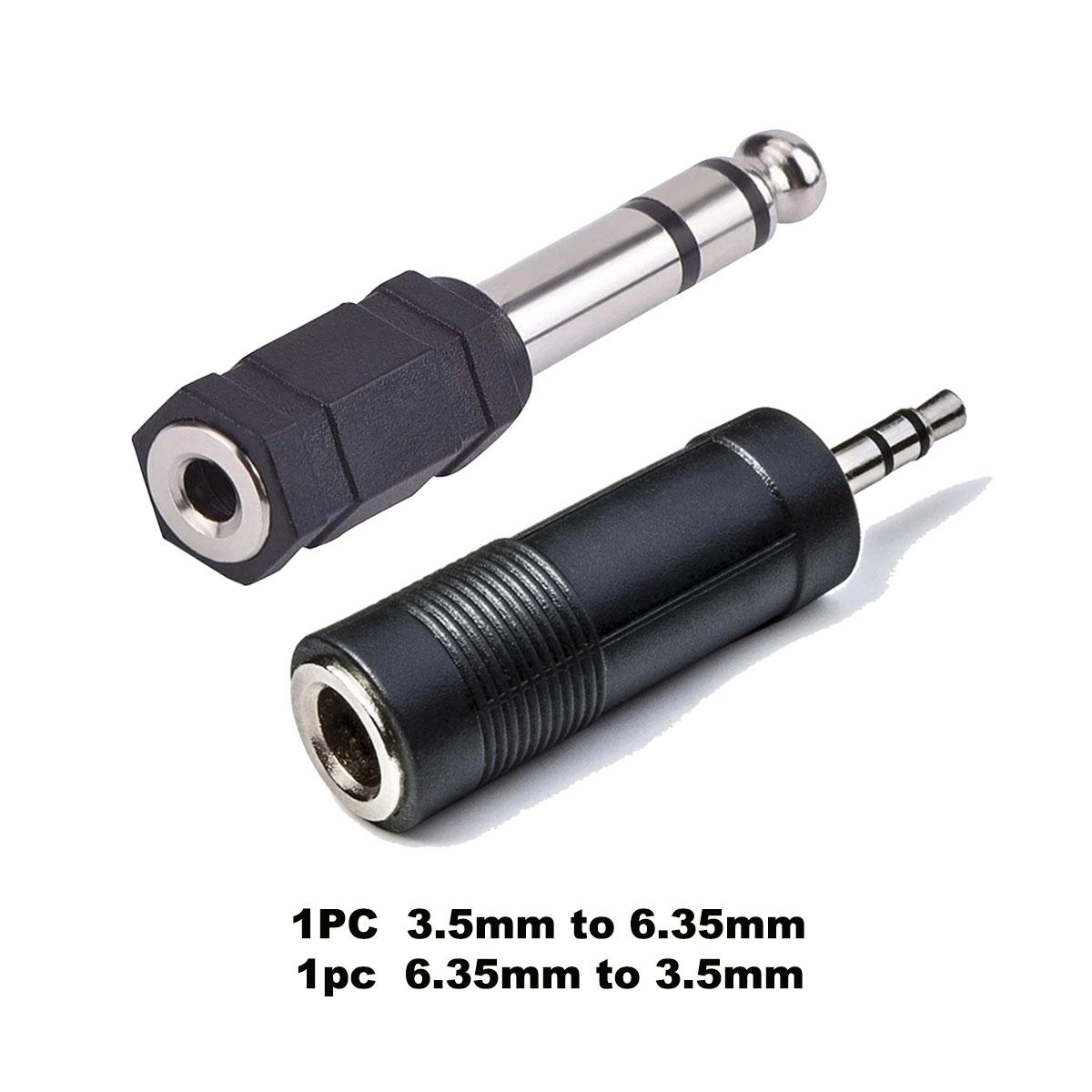 

Miwayer 3.5mm Female To 6.35mm(1/4 inch) Male Stereo Headphone Audio Adaptor/Microphone Plug Jack Adapter Converter