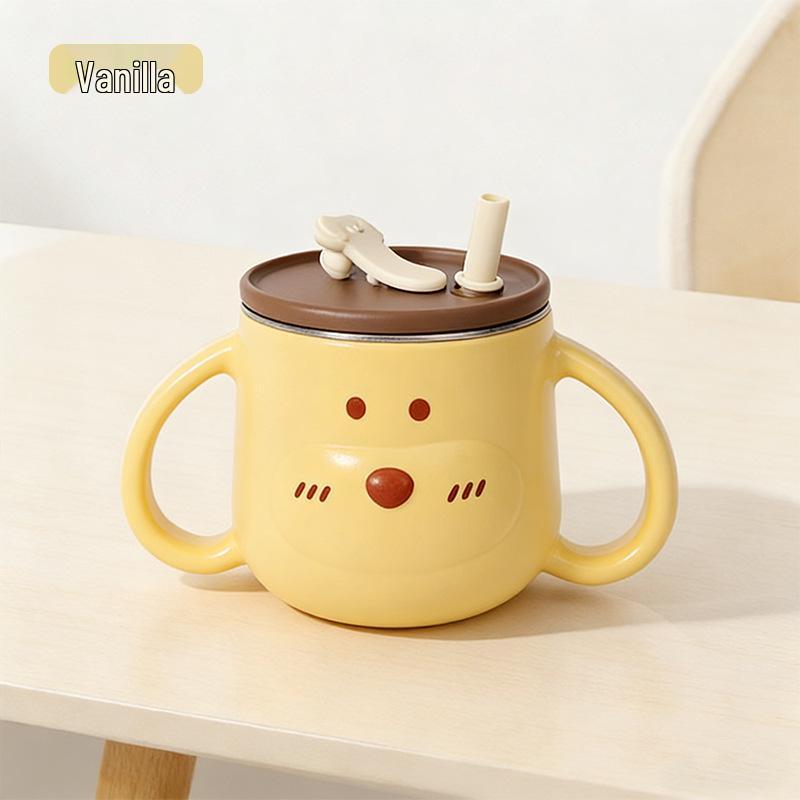 316L Stainless Steel Kindergarten Cartoon Sippy Cup for Kids