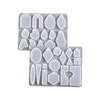 Poppy DIY Silicone Molds for Crystal Epoxy Resin Earrings and Heart, Triangle, Oval Pendants