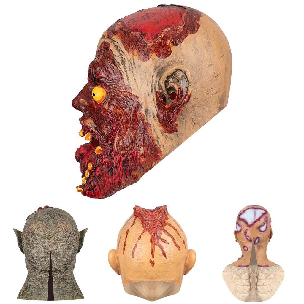 Scary Halloween Latex Mask Terrifying Zombie Costume Decoration