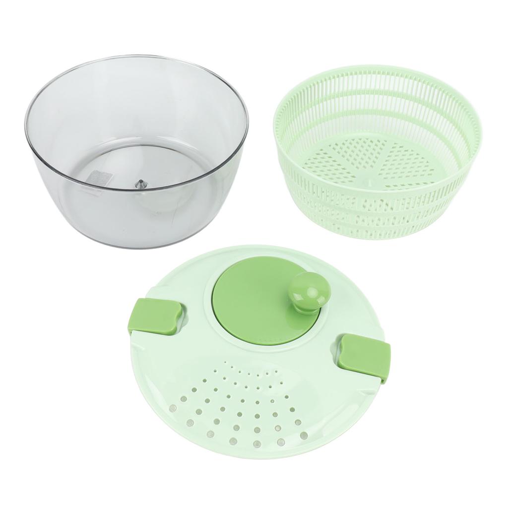 Salad Spinner Plastic Time Saving Fast Mixing Washable Rotatable Veggie Washer for Kitchen