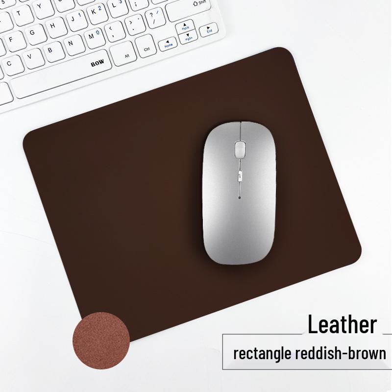 Customizable Multi-Color PU Leather Mouse Pad - Durable, Dirt-Resistant, Available In Square or Round Shapes.
