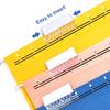 100 Pcs Hanging File Folder Tabs Transparent Label Holder Detachable File Folder Tabs Back To School Stationery Office Supplies